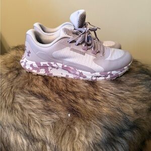 Under Armour Lavender and White Running Shoes